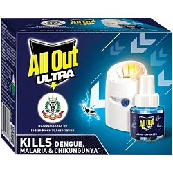 ALL OUT ULTRA COMBI | MOSQUITO KILLER | LIQUID VEPORISER | 1 PCS HEATER + 1 PCS REFILL PACK 