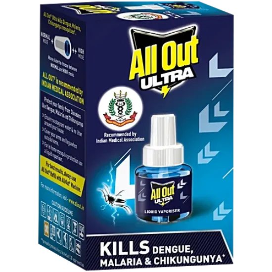 ALL OUT ULTRA REFILL | MOSQUITO KILLER | LIQUID VEPORISER | 45 ML | 1 PCS PACK