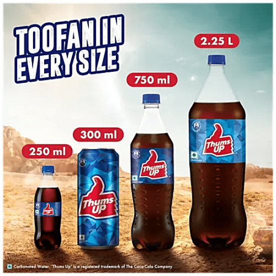 THUMS UP SOFT DRINK | CARBONATED WATER | COLD DRINK 2.25 LTR