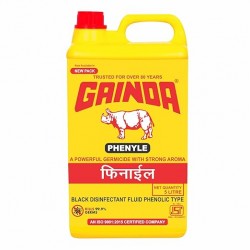 GAINDA BLACK PHENYLE | SURFACE CLEANER | BLACK DISINFECTANT PHENYLE | KILLS 99.9% GERMS | 5 LTR