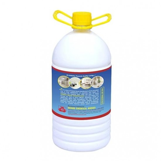 GAINDA WHITE PERFUMED PHENYLE | SURFACE DISINFECTANT | 10X CLEANING POWER | 5 LTR