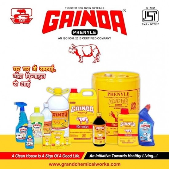 GAINDA TOILET CLEANER | 99.9% KILLS GERMS | REMOVE TOUGH STAINS | WITH EXTREME POWER | 650 ML