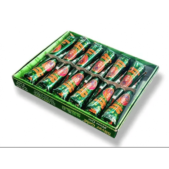 SILVER GOLD HEENA CONE | MEHANDI CONE | 18 G X 12 PCS PACK