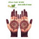 SILVER GOLD HEENA CONE | MEHANDI CONE | 18 G X 12 PCS PACK