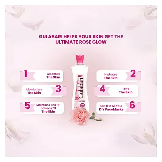 DABUR GULABARI GULAB JAL | PREMIUM ROSE WATER | ALL SKIN TYPE | 120 ML